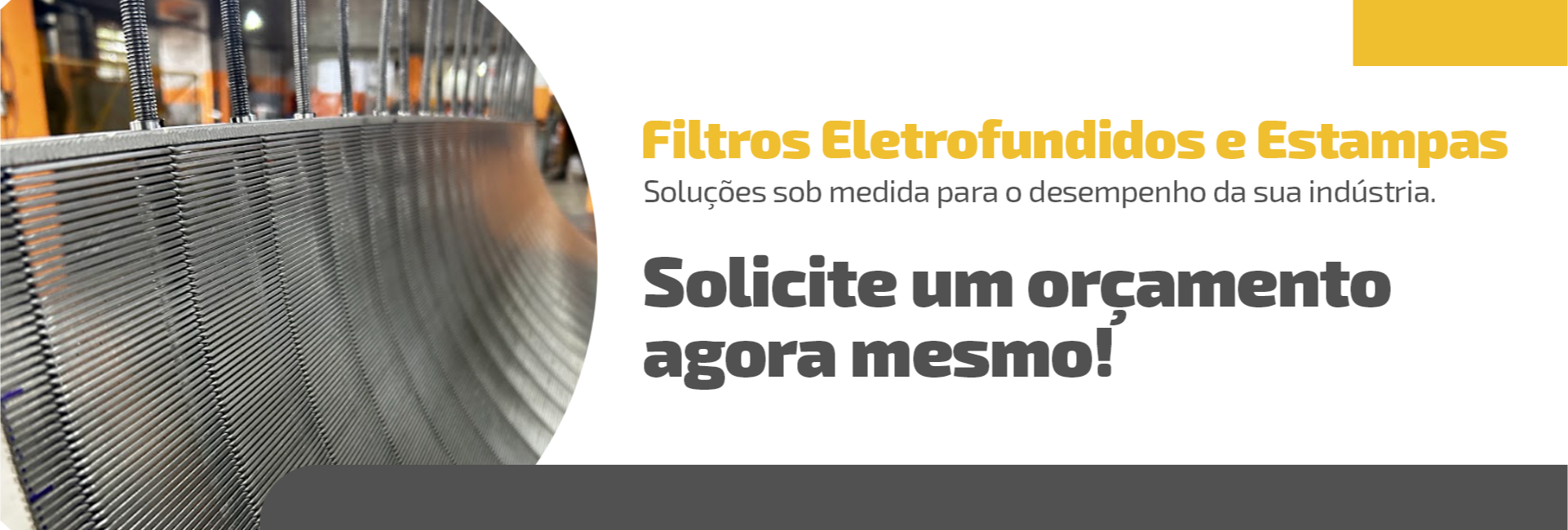 Filtros eletrofundidos e estampas